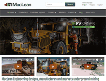 Tablet Screenshot of macleanengineering.com